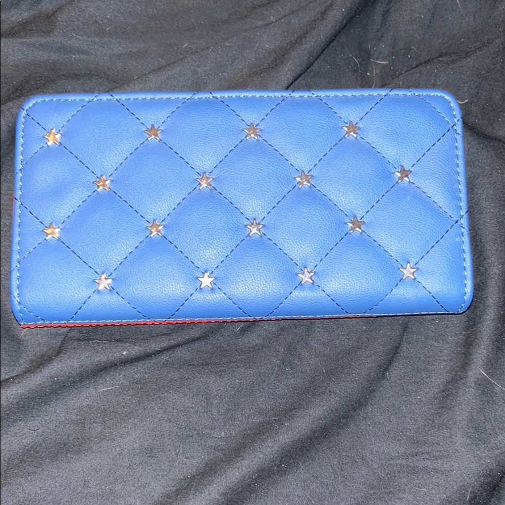 Loungefly Blue and Red Quilted Wallet